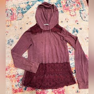 purple lace hoodie